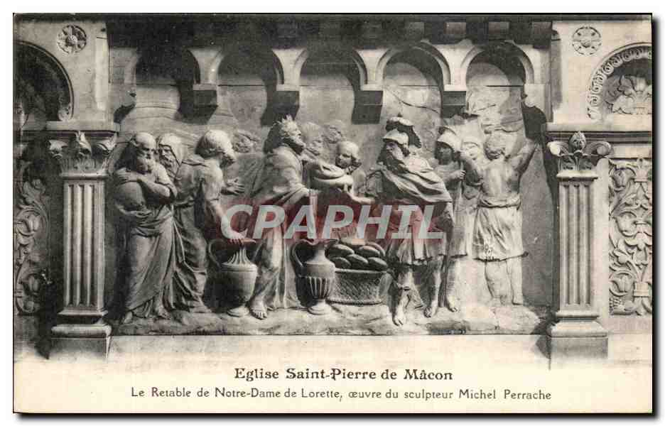 CPA Eglise Saint Pierre de Macon Le Retable de Notre Dame de Lorettle 