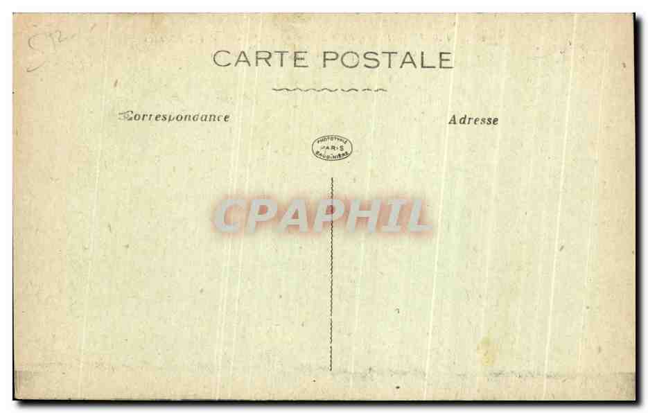 CPA Paris Place du Carrousel et Jardin des Tuileries  — Rückseite