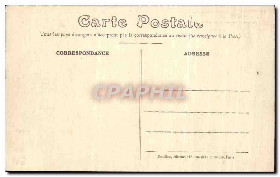 CPA Senlis Guerre Palais de Justice Rue de la Republique Militaria — Rückseite