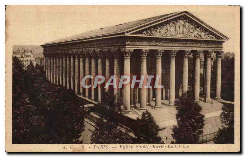 CPA Paris Eglise Sainte Marie Madelcine