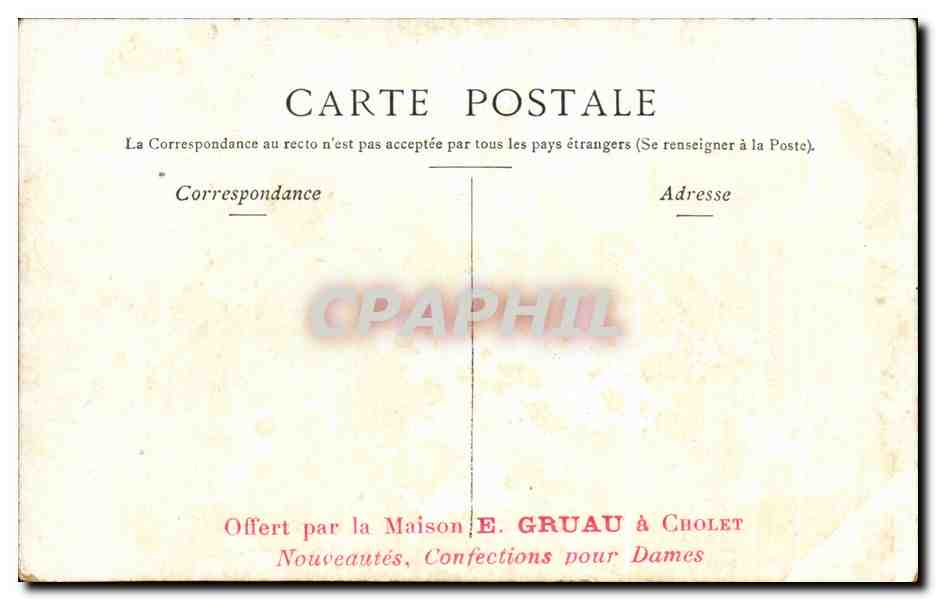 CPA Paris Boulevard et porte St Denis — Verso