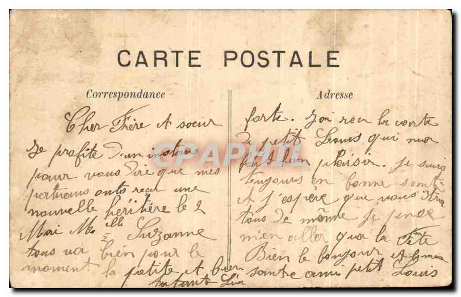 CPA Fantaisie Colombe Fleurs Amitie Lea Deverre — Rückseite