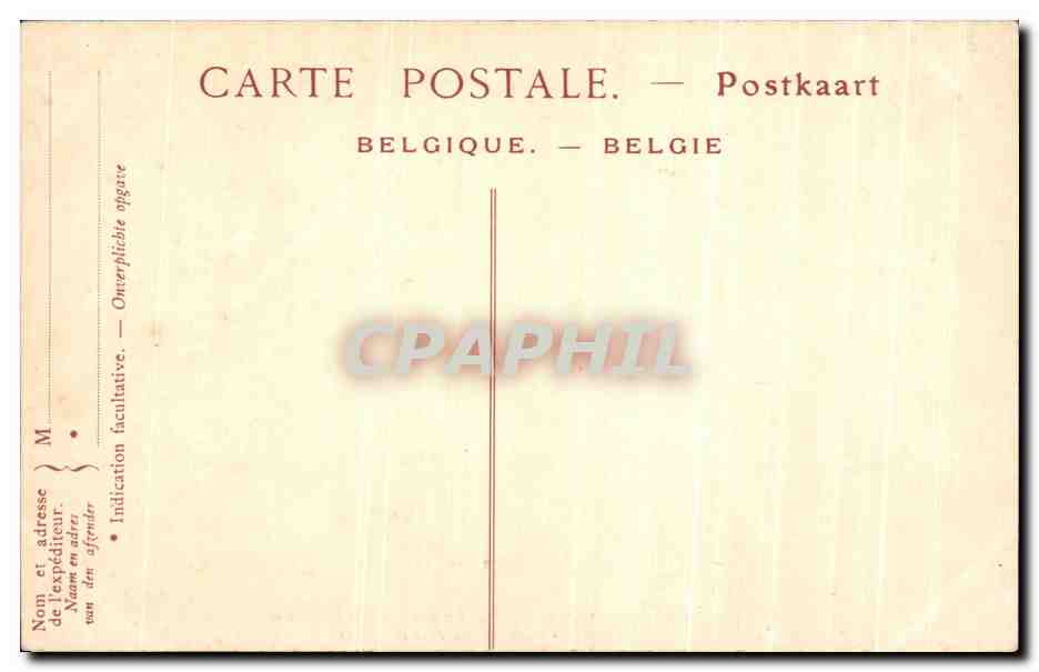 CPA Bruxelles Palais des Beaux Arts Rubens Mercure et Argus — Verso