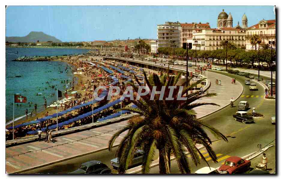 CPA Saint Raphael La Plage et le Boulevard Felix Martin
