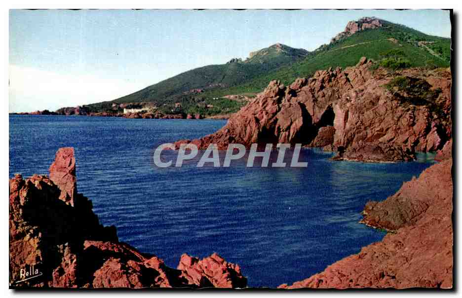CPSM Entre St Raphael et Cannes la route de la corniche d'or Les Calangues du Trayas