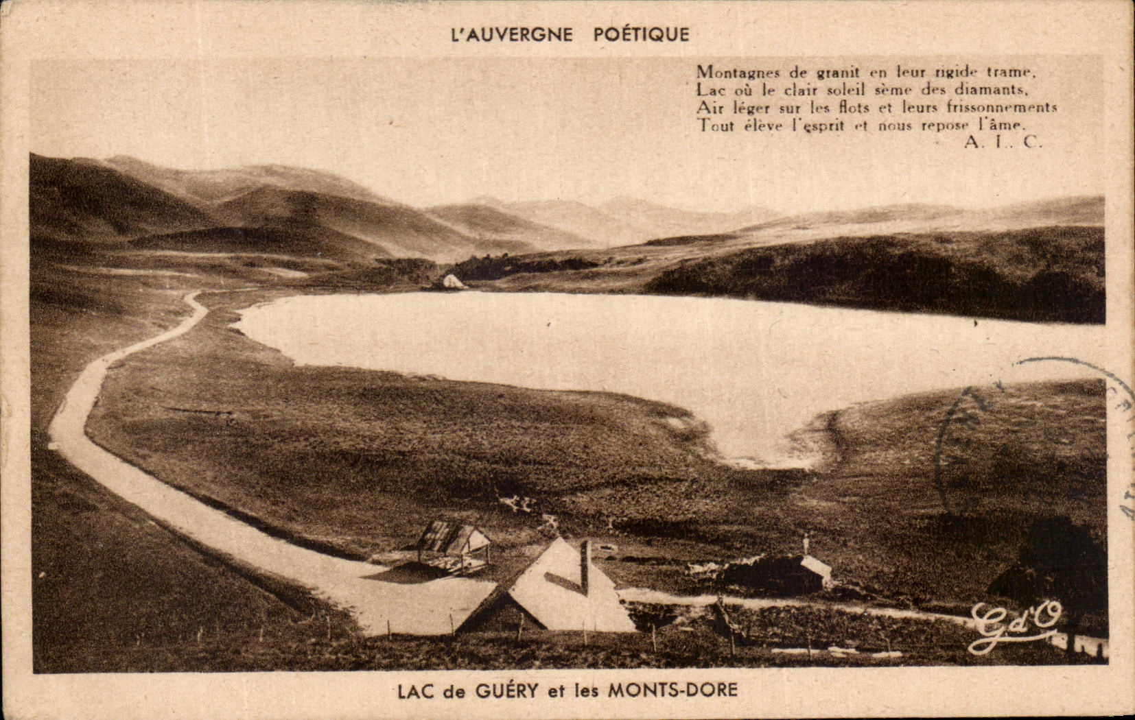 CPA Lac de Guery et les Monts Dore