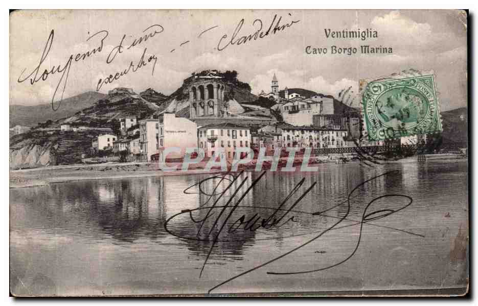 CPA Ventimiglia Cavo Borgo Marina