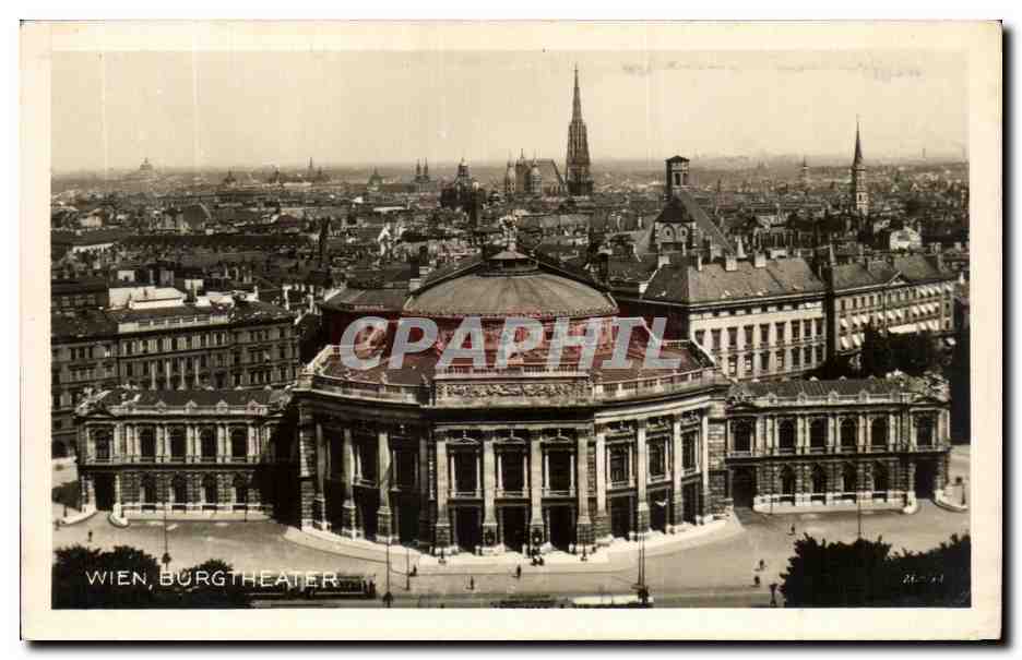 CPA Wien Blick Vom Rathaus Auf das Burgtheater