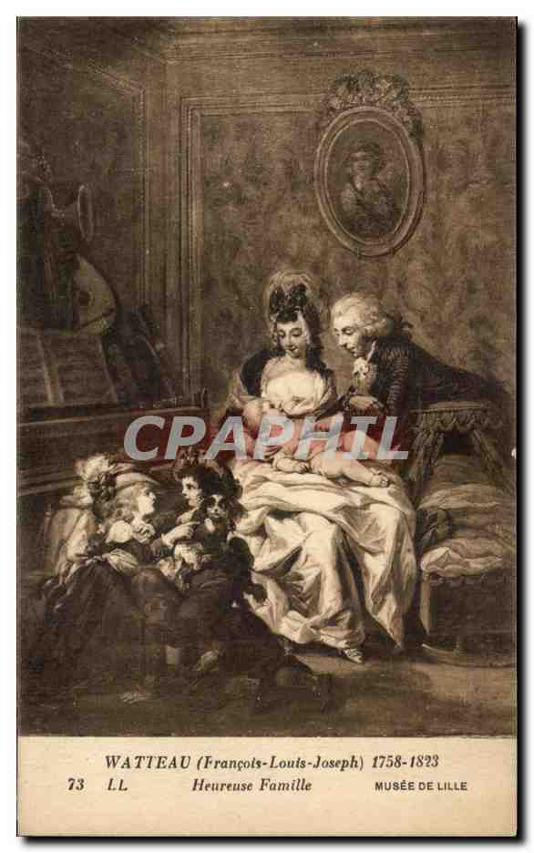 CPA Watteau Heureuse Famille Musee De Lille