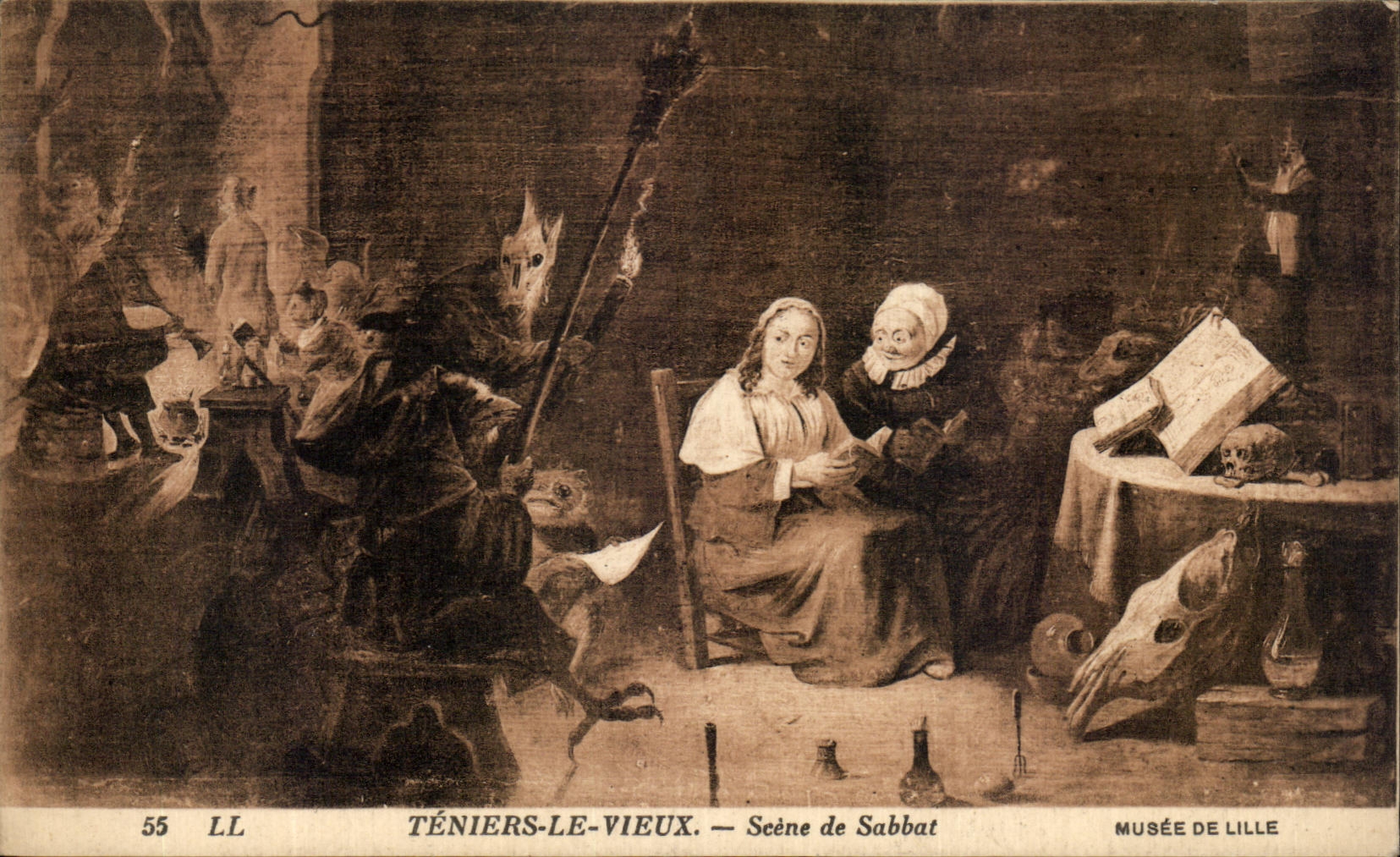 CPA Teniers Le Vieux Scene De Sabbat Musee De Lille