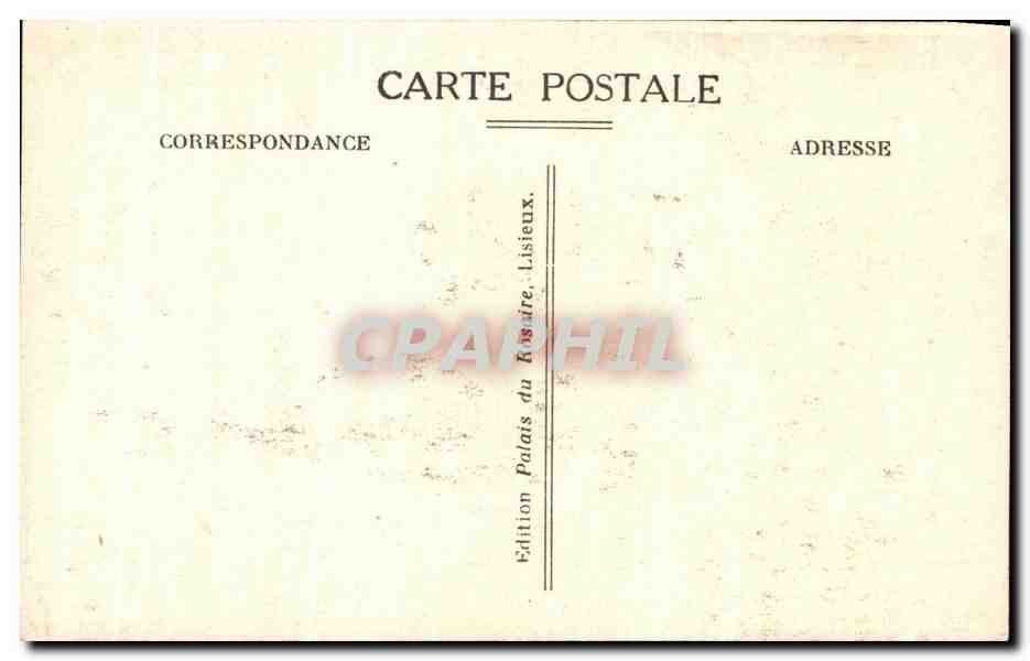 CPA Eglise St Pierre Lisieux — Verso