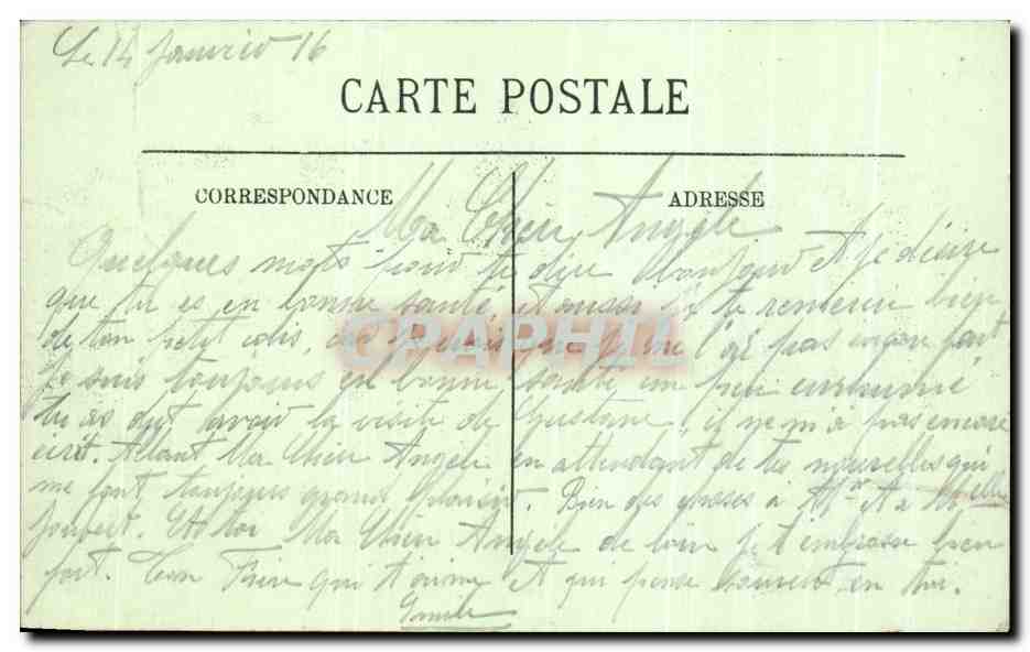 CPA Mont Saint Michel Le chateau et la merveille — Verso