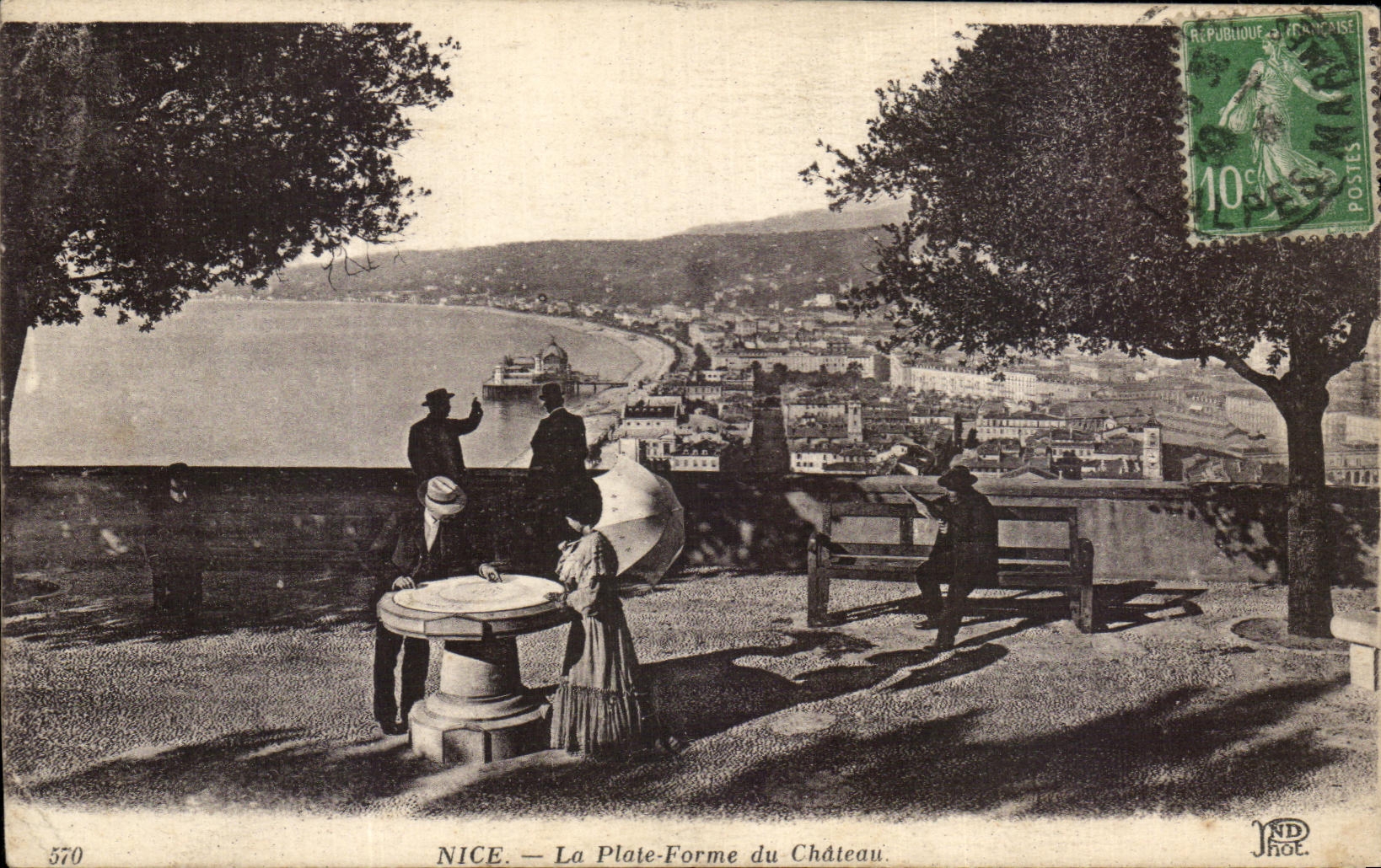 CPA Nice La Plate Forme Du Chateau