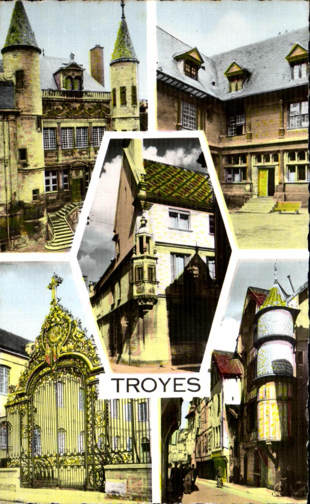 Troyes — Collage de monuments historiques — Éditions Raymond