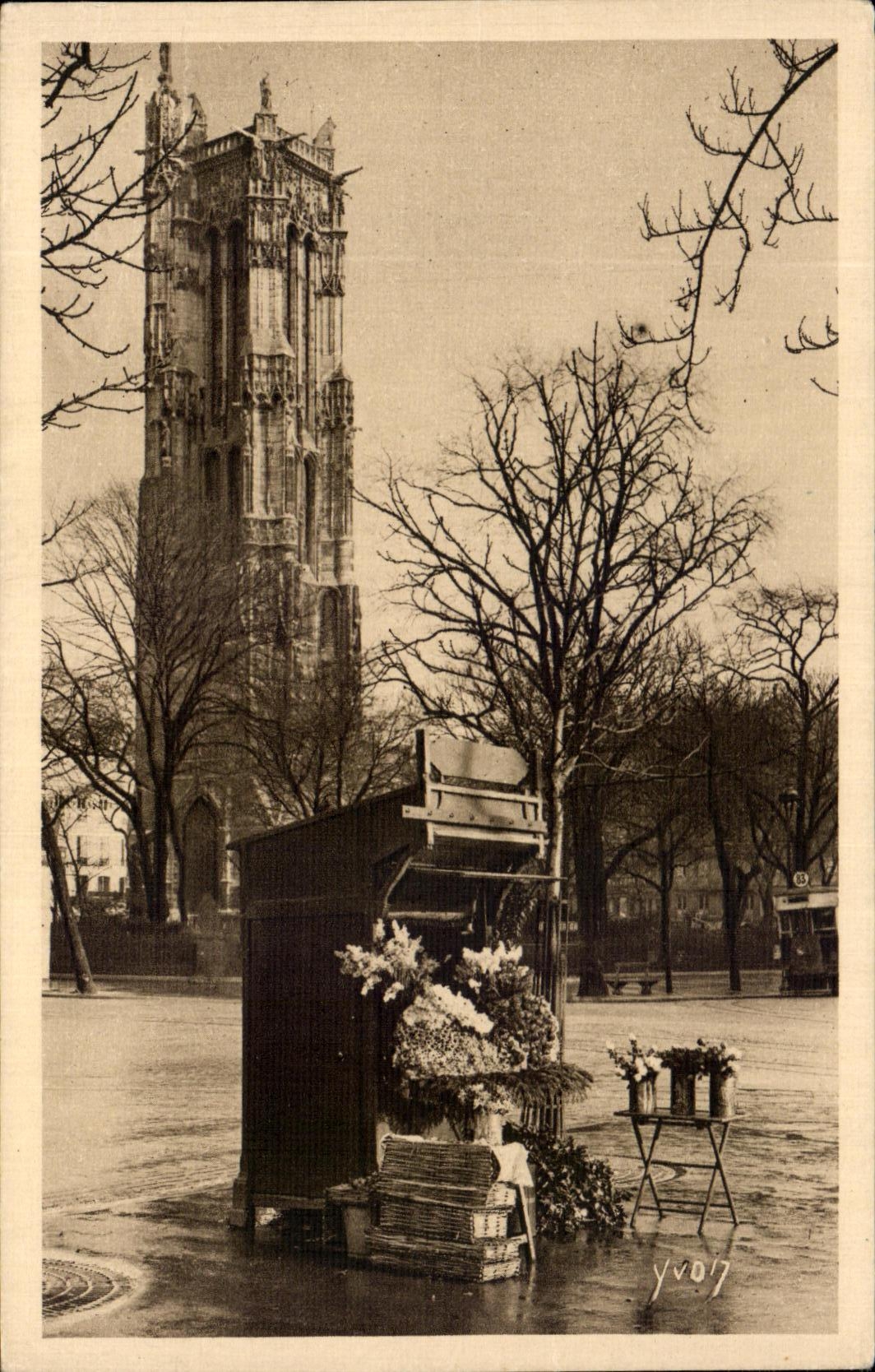 CPA Paris En Flanant La Tour St Jacques