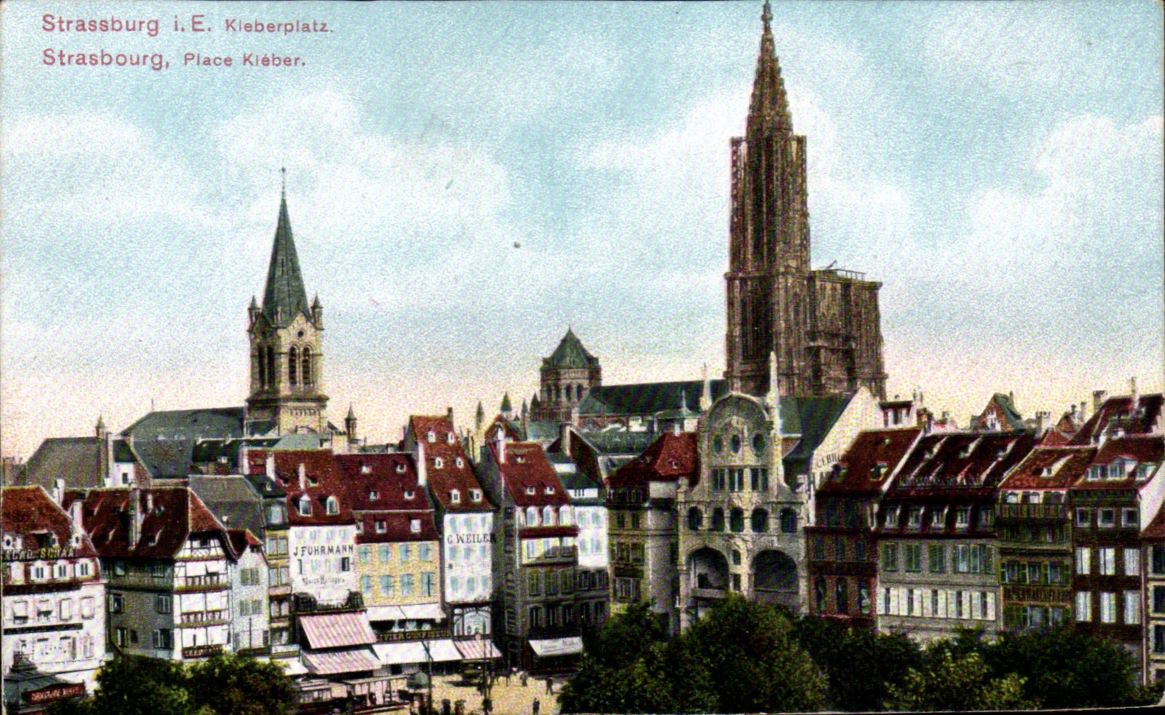 CPA Strassburg Kleberplatz Place Kleber