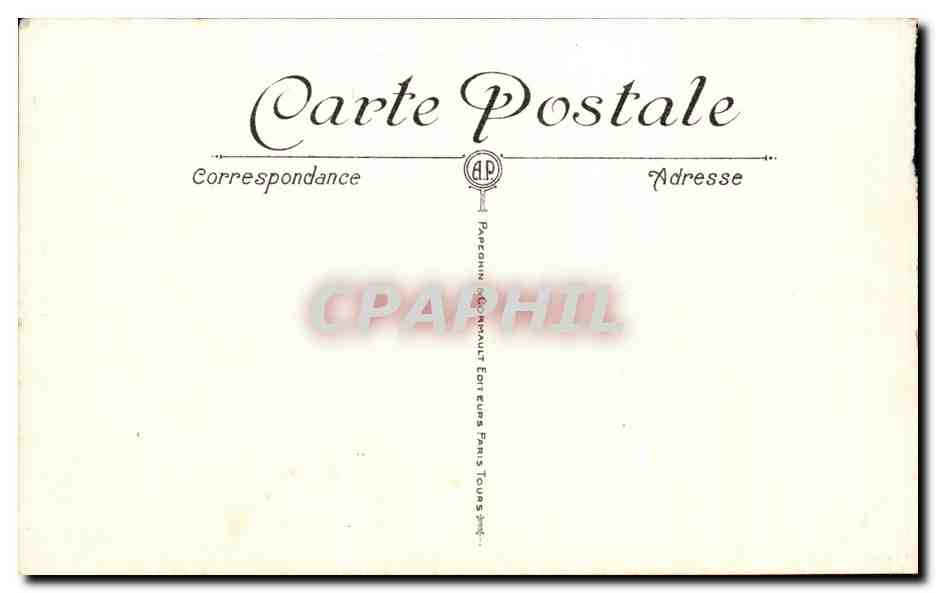 CPA Versailles Le Chateau Facade du Palais  — Rückseite