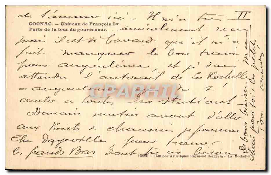 Cognac — Schloss von François I — Tor der Wächtertürme — Rückseite