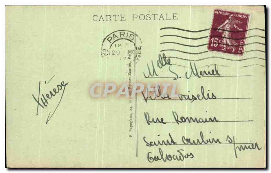 CPA Paris Le Dome des Invalies  — Rückseite