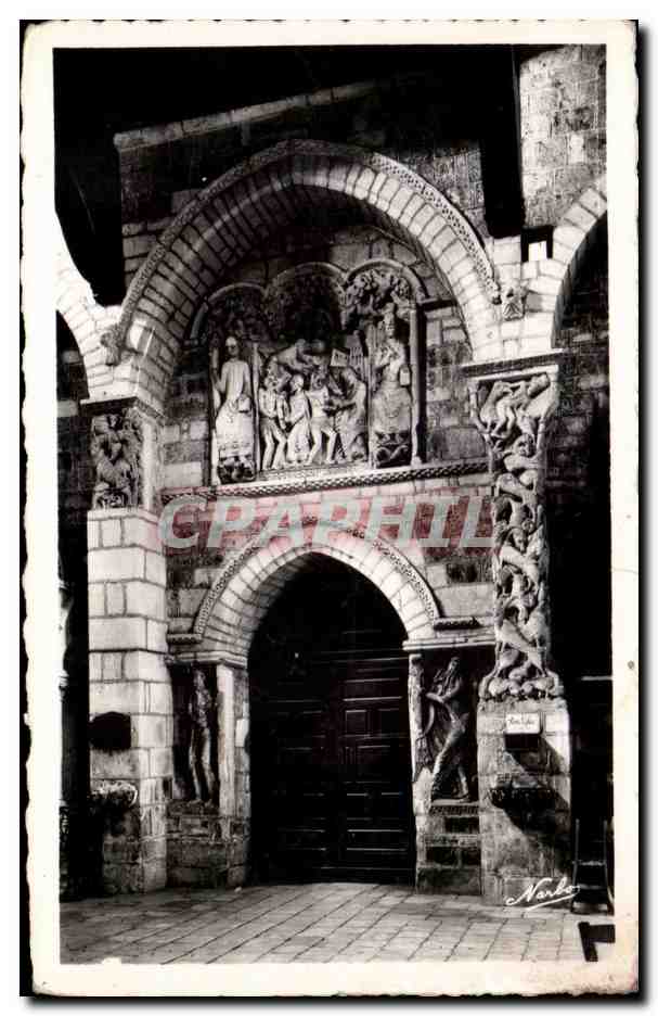 Souillac (Lot) — Église Abbatiale style romano-byzantin (XIIe siècle) — Le Portail — Éditeur NARBO