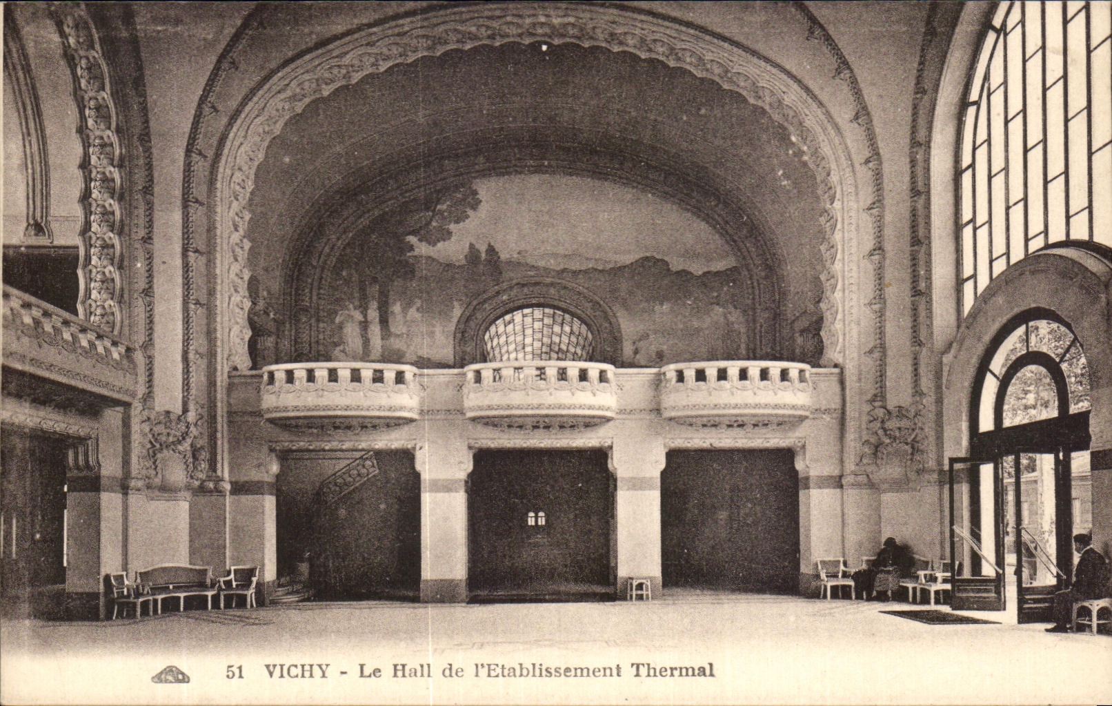 CPA Vichy Le Hall de l'Etablissement Thermal