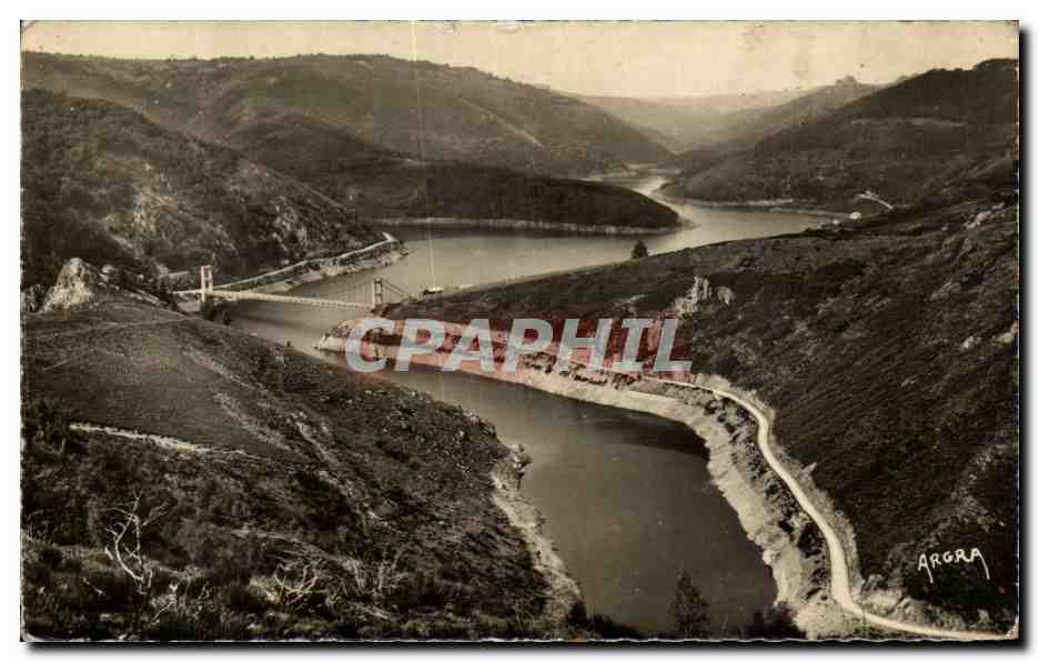 Lac de Sarrans — Vue sur le Pont de Tréboul — Éditeurs ARGRA, n°82