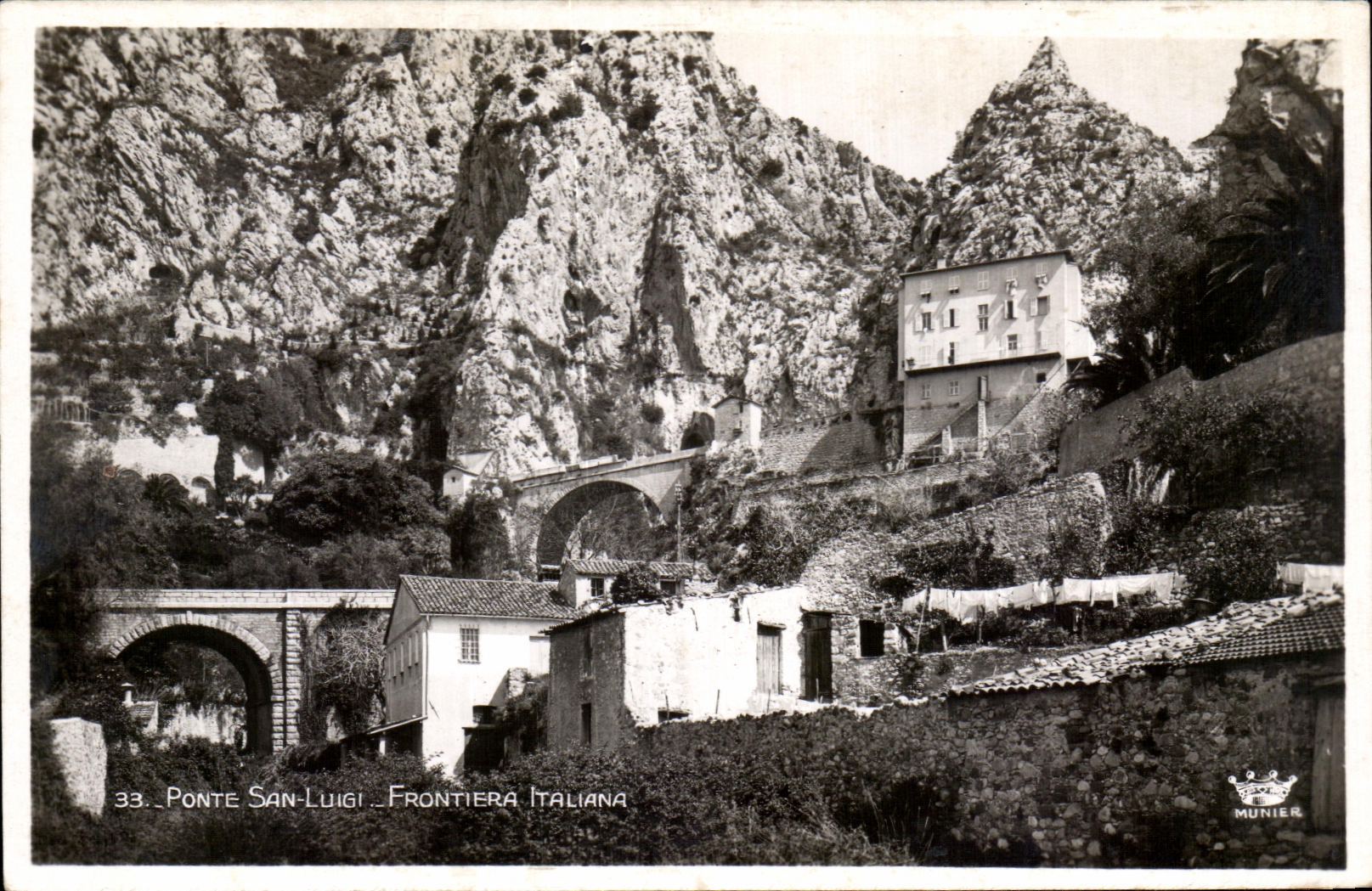 CPA Ponte San luigi Frontiera Italiana