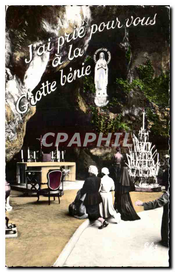 CPSM Lourdes La Grotte Miraculeuse