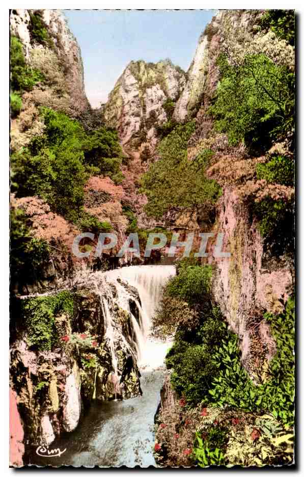 CPA Amelie Les Bains Gorges du Mondony et Cascade