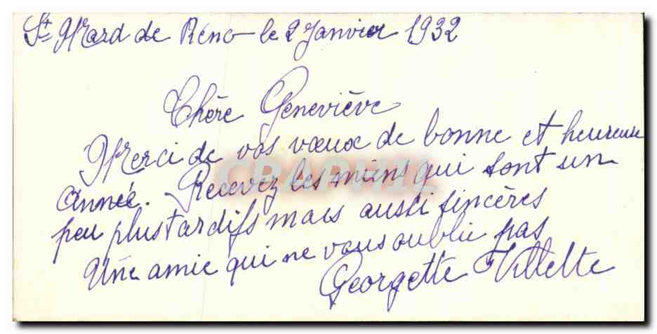 CPA Fantaisie Bonne Annee livre — Verso