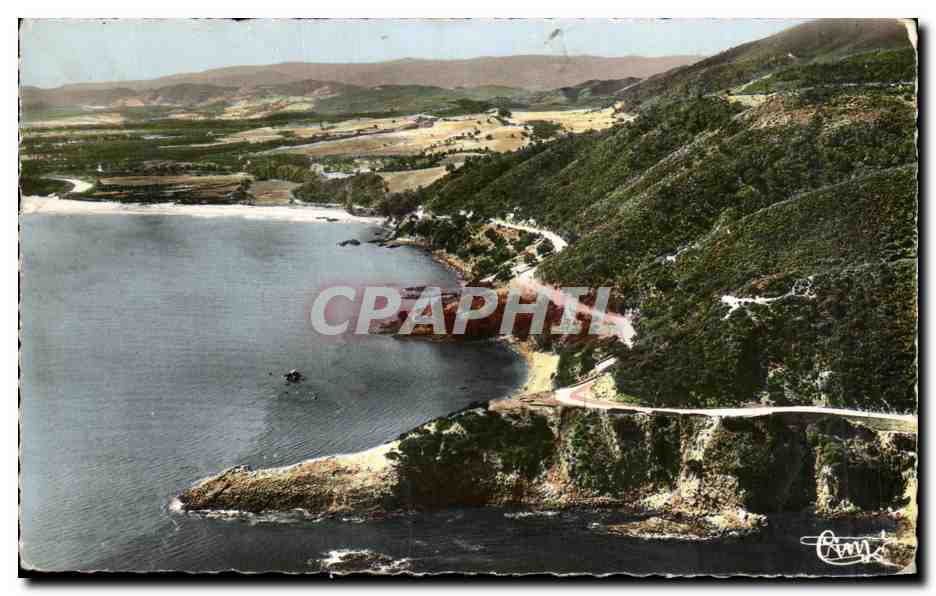 Bord de Mer à Collo — Vue aérienne — Route des Caps — Éditeur : IMP. MATON