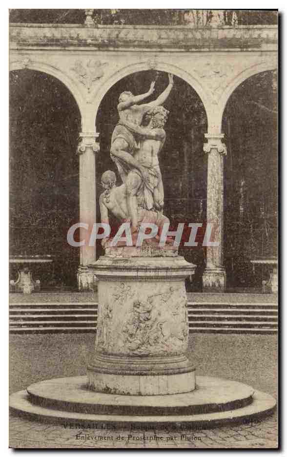 CPA Versailles Bosquet de la colonnade Enlevement de Proserpine par Pluton 
