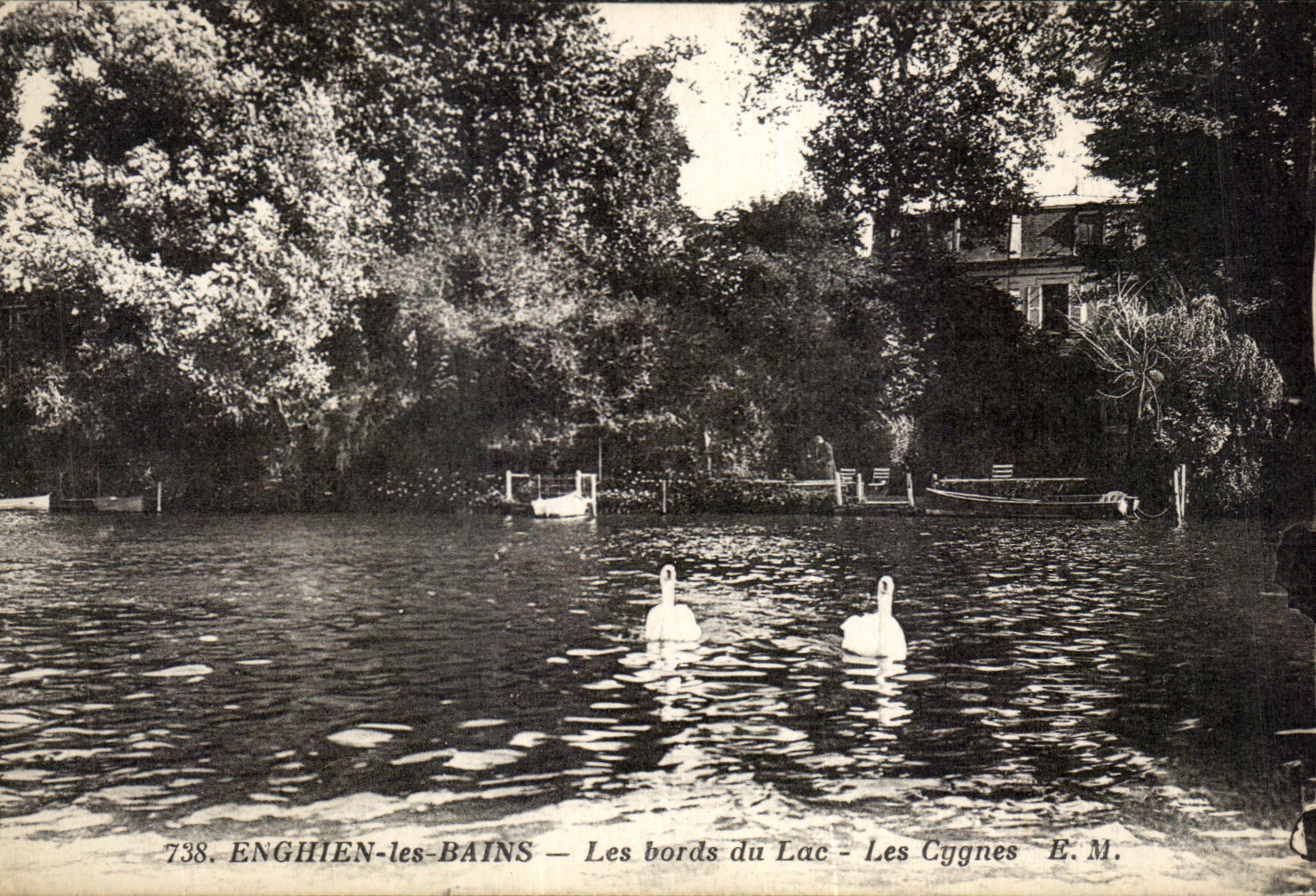 Enghien-les-Bains — Les bords du Lac — Les Cygnes — E.M. n°738