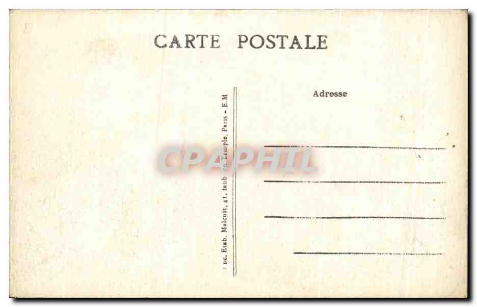 Enghien-les-Bains — Les bords du Lac — Les Cygnes — E.M. n°738 — Verso