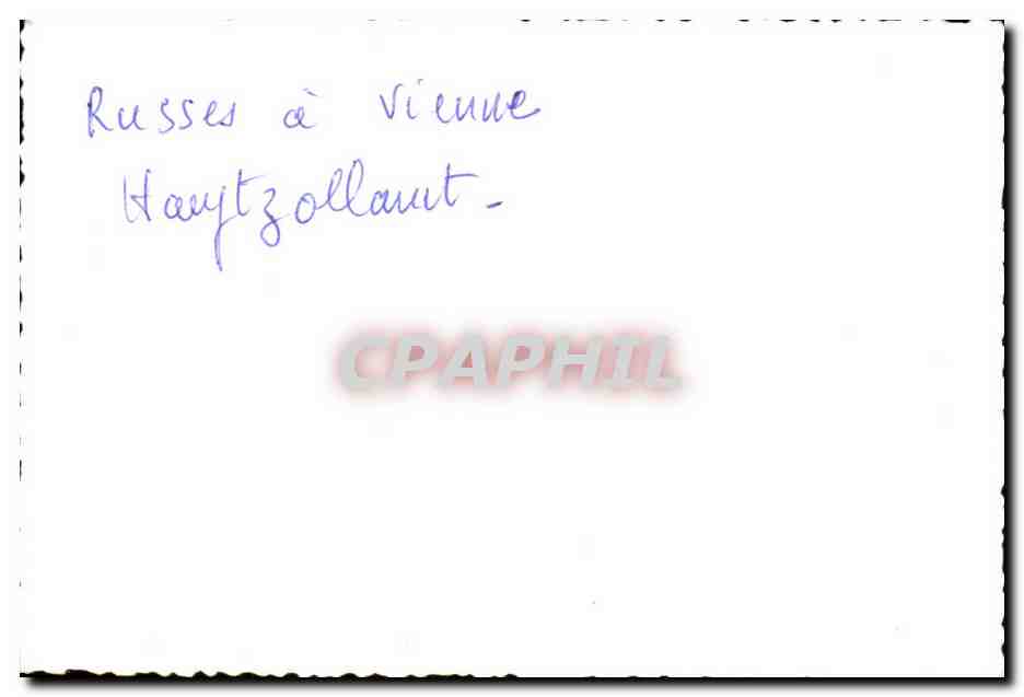 Photo Russe a Vienne Hauptzollant WW2 Seconde guerre mondiale Russie  — Verso
