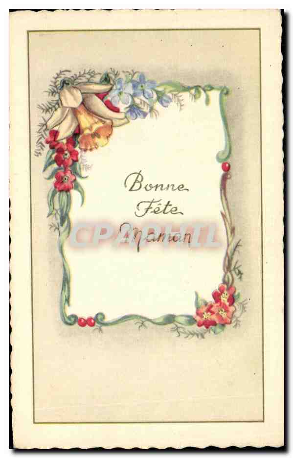 CPA Bonne Fete Maman Fleurs Fantaisie 