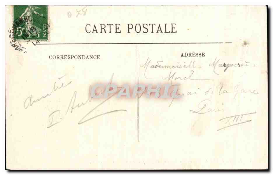 Rambouillet — Le Parc — Le Château pris des Cananx — H. L. — Verso