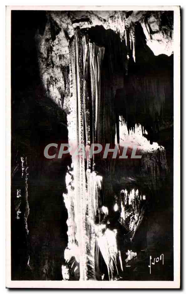 CPA Grotte Des Demoiselles La Caverne Merveilleuse La Grande Colonne