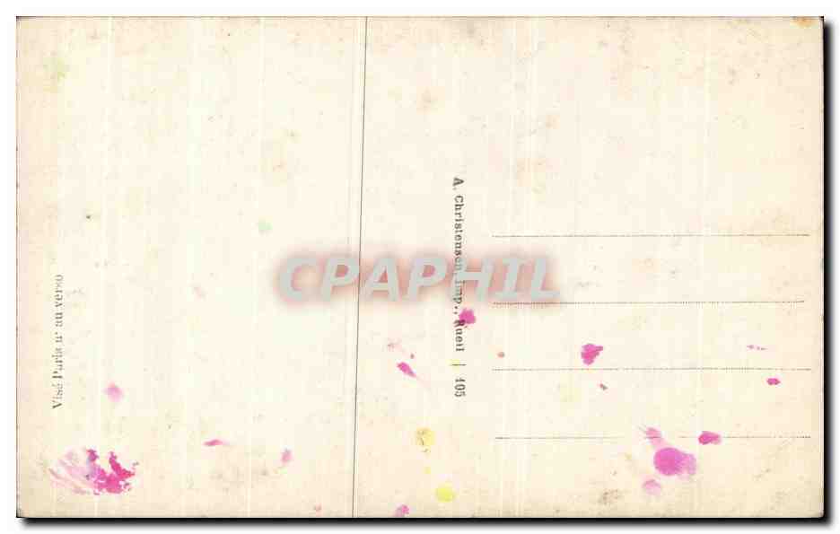 CPA Fantaisie Fleurs Femme Poilus — Rückseite