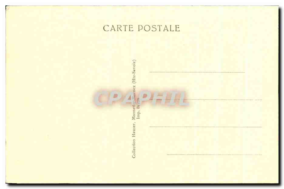 Les 2 Salèves depuis Veyrier (Hte-Savoie) — vue panoramique — Collection Hauser, Monnetier-Montfaucon (Hte-Savoie) — Verso