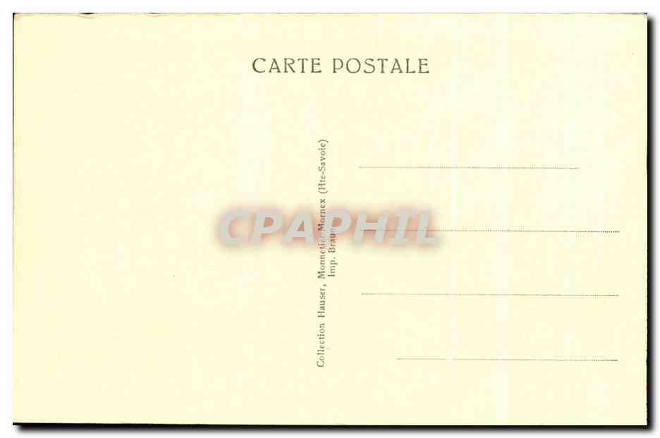 L'Hôtel du Château, vue sur l'Arve et Annemasse — Ancienne résidence des Ducs de Savoie — Monnetier (Hte-Savoie) — Verso
