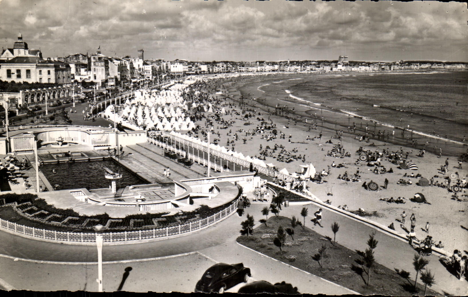 CPA La Plage et la piscine Sables d'olonne 