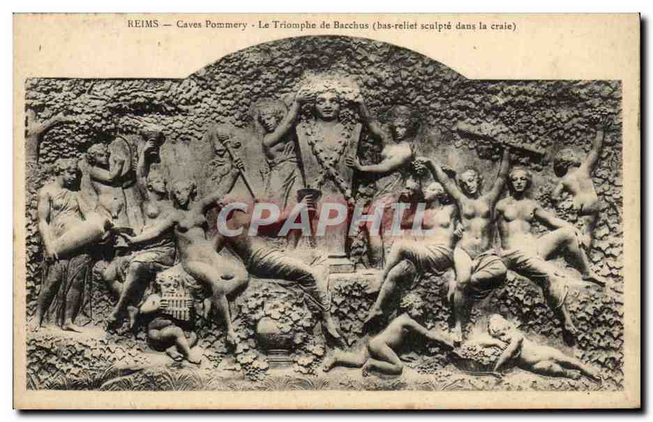 CPA Reims Caves Pommery Le Triomphe de Bacchus