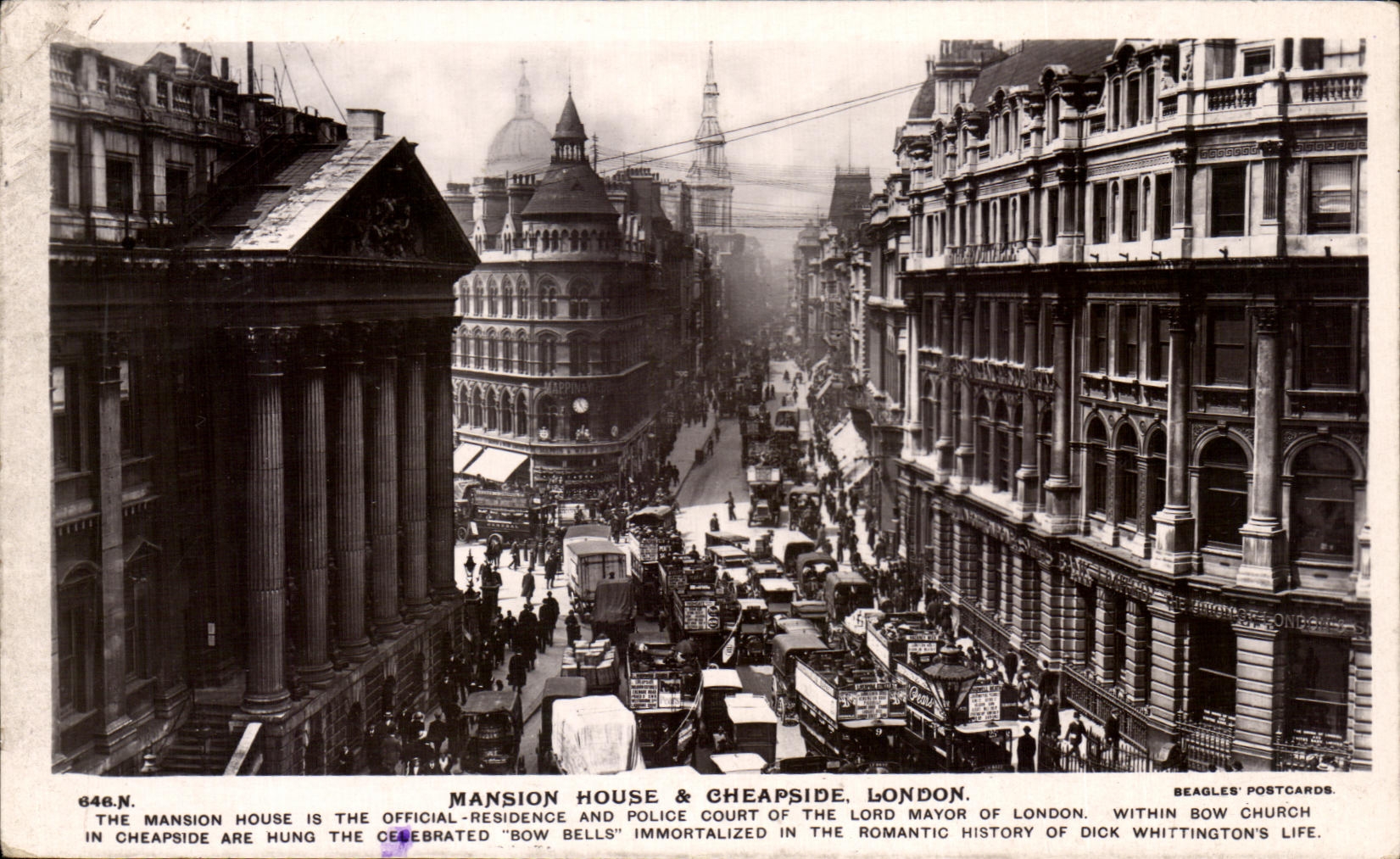 CPA Mansion House Cheapside London 
