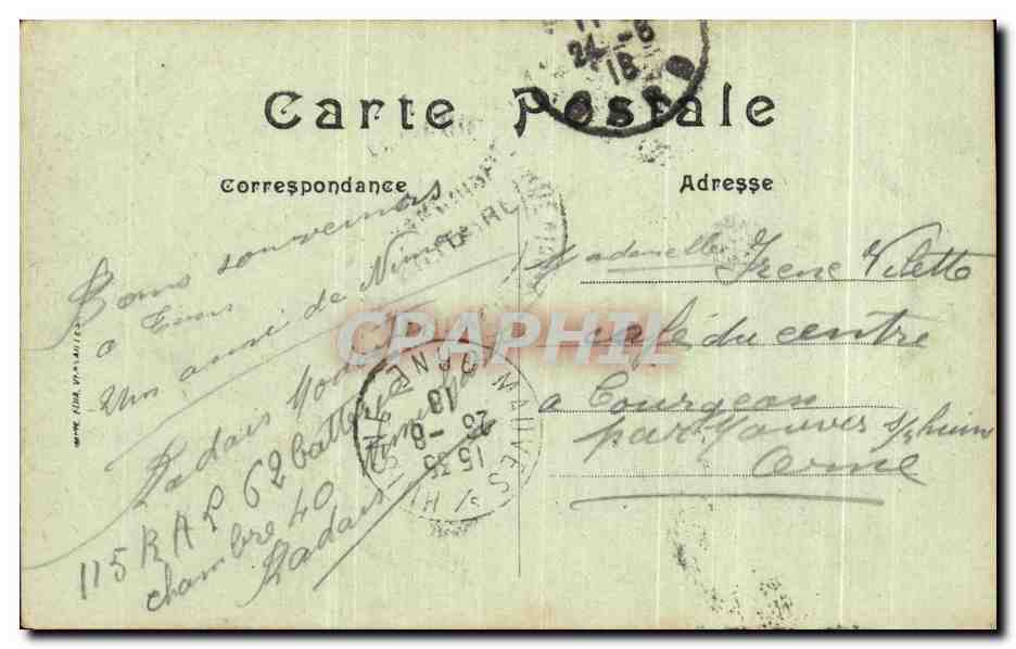 CPA Paris Le Conciergerie Marche aux fleurs — Rückseite