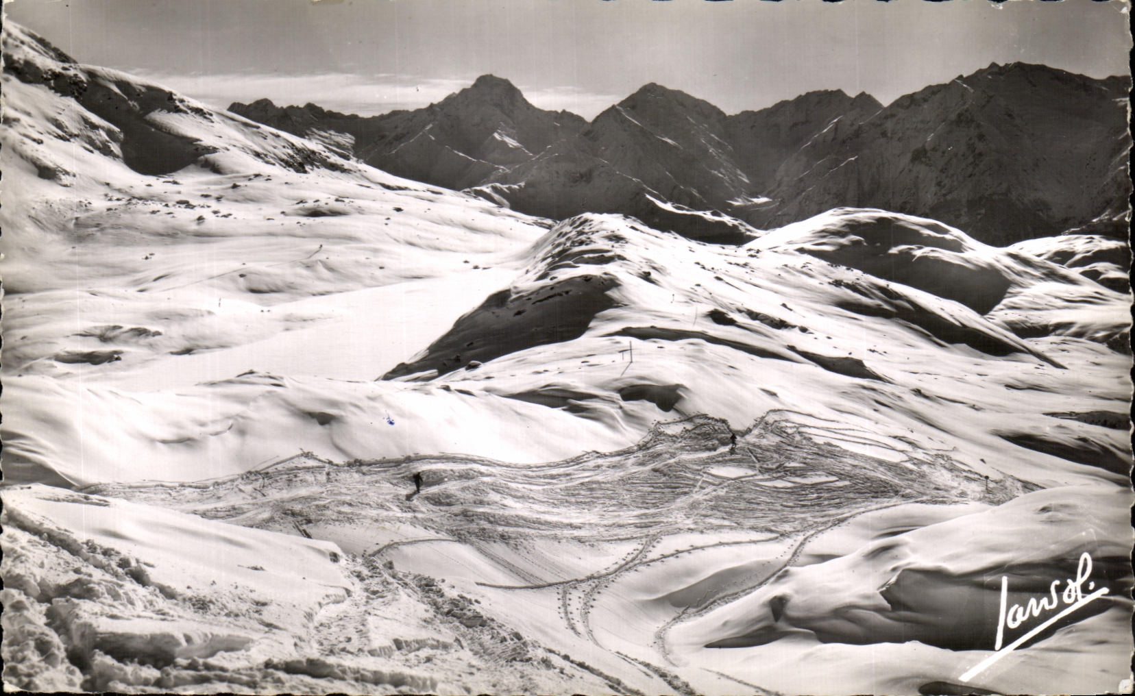 L'Alpe-d'Huez — Piste de départ du Couloir du Lac Blanc et la Muzelle — Éditions Photographiques JANSOL