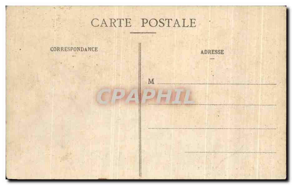 CPA Palais de Compiegne Chambre de l'Empereur — Verso