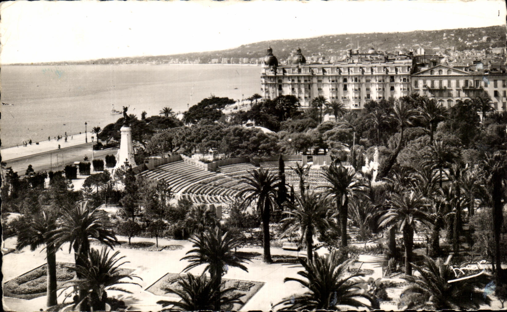 CPA La Cote D'Azur Nice Le Jardin Albert ler et le Theatre de Verdure