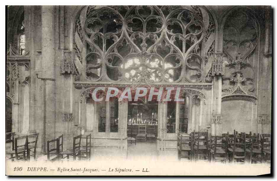CPA Dieppe Eglise Saint Jacques Le Sepulcre