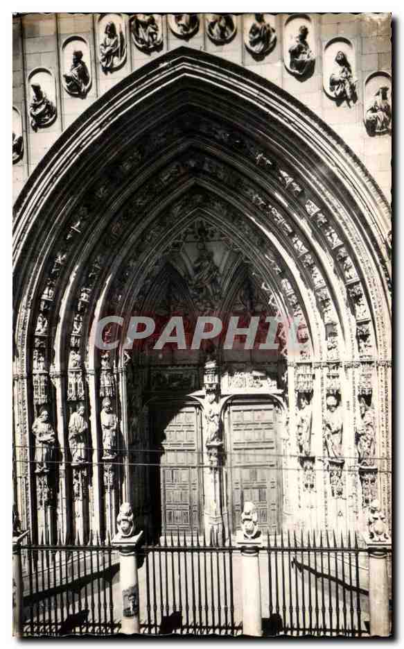 CPA Toledo Puerta de Los Leones de la Catedral